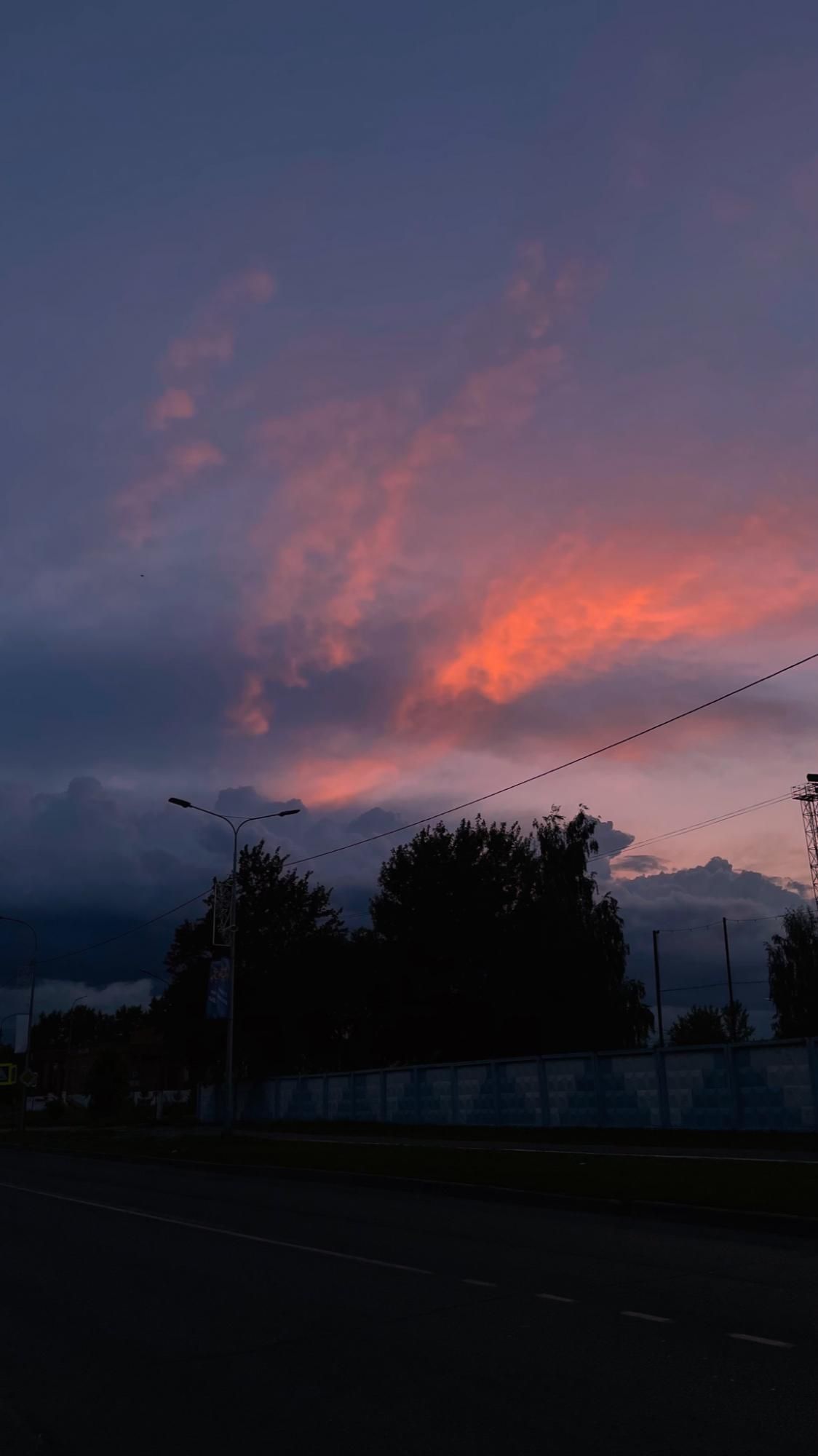 Закат в летний вечер