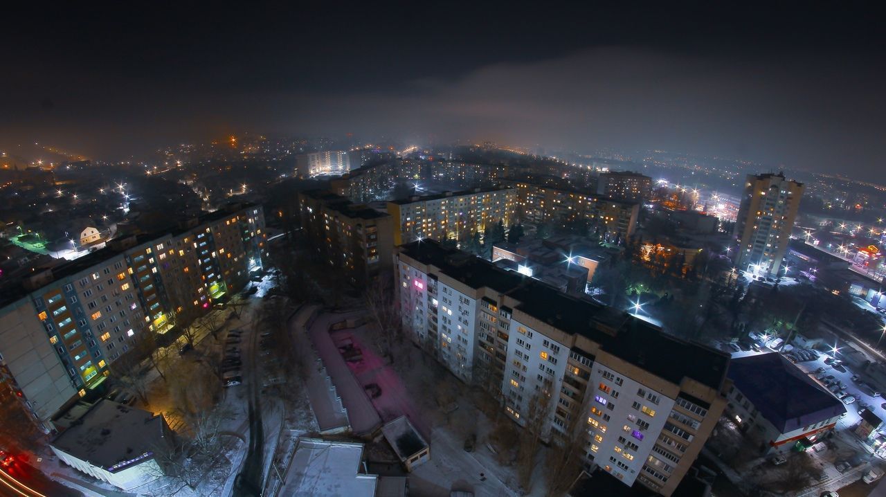 Город засыпает