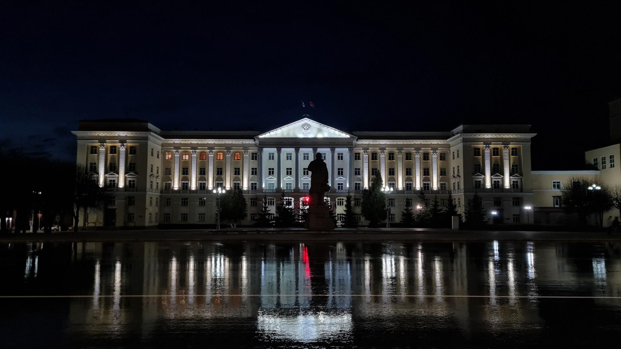 Ночная Площадь Ленина