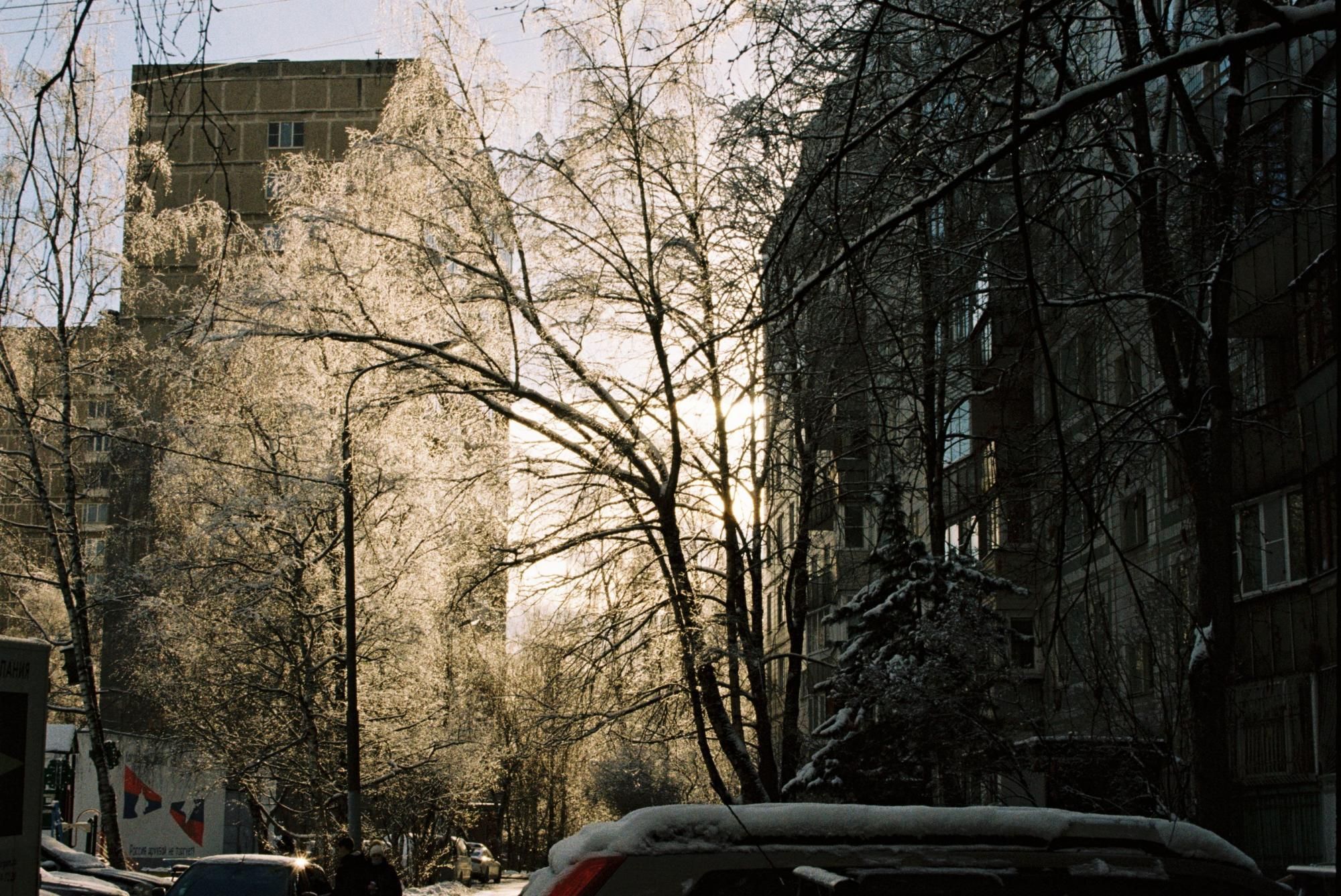Зимняя пора московских улиц