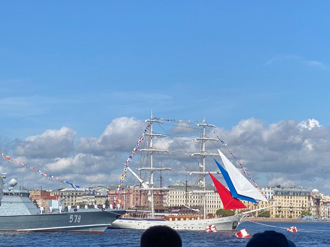 Петербургский парад ВМФ.