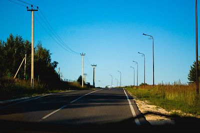 Поездка в солнечный день