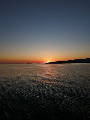 Закат на море