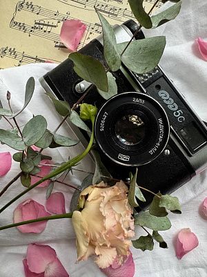 Натюрморт с фотоаппаратом 