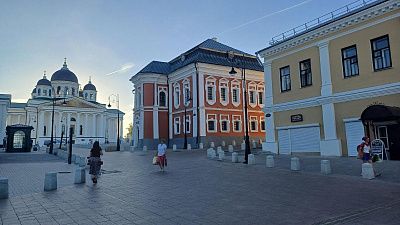 Архитектурное наследие Арзамаса. Площадь Соборная в лучах заката"