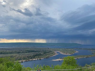 Просторы реки Волги