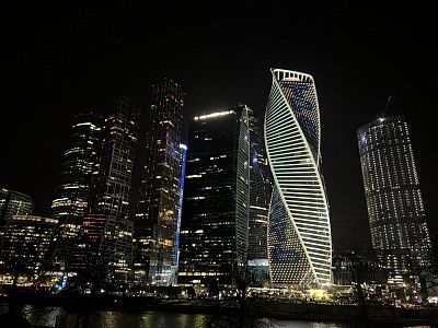 Ночная симфония Москва-Сити