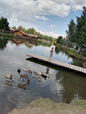 Оренбургский домик на озере
