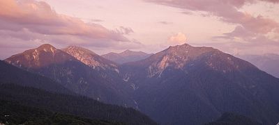 Закат в горах