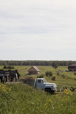 в деревне